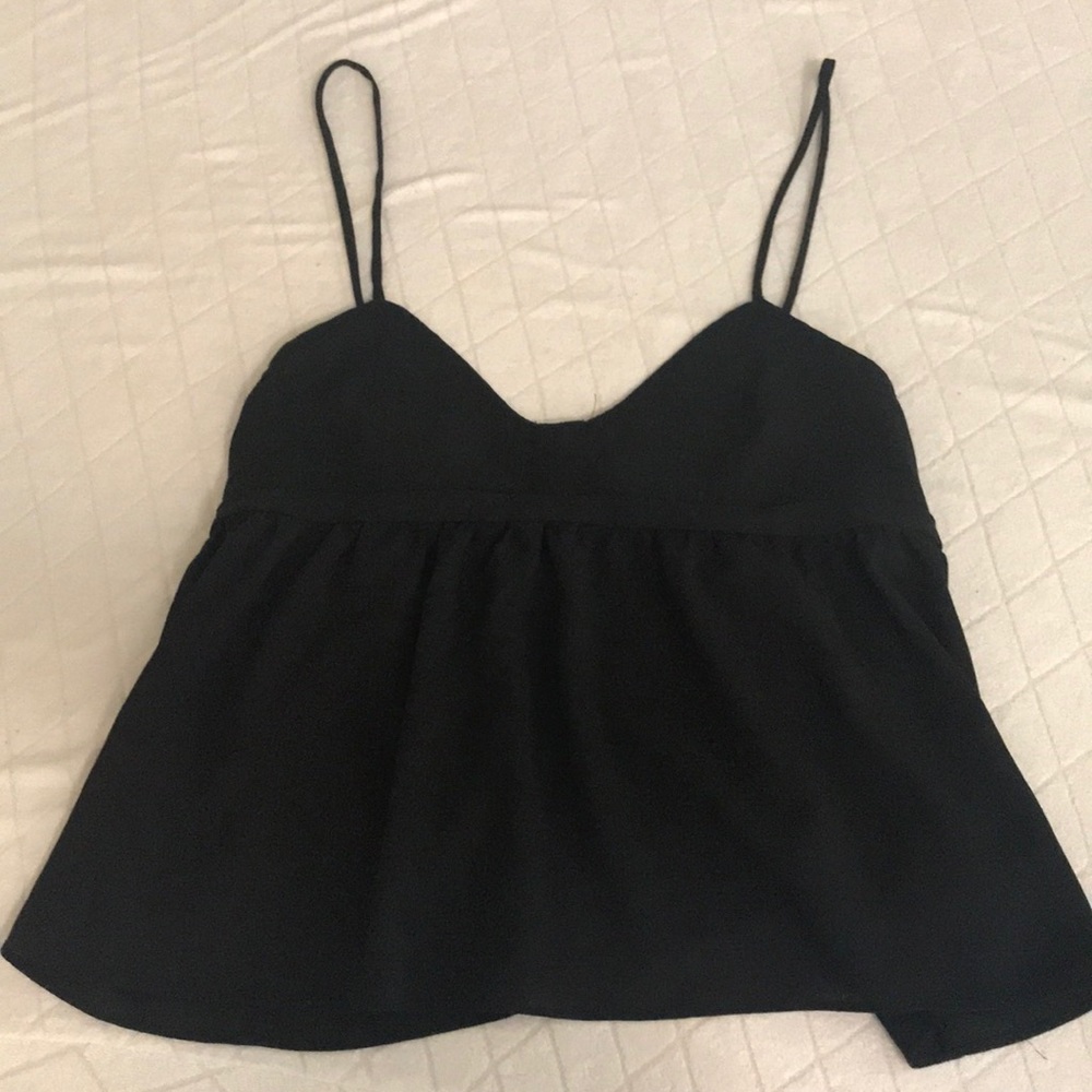 Black crop top